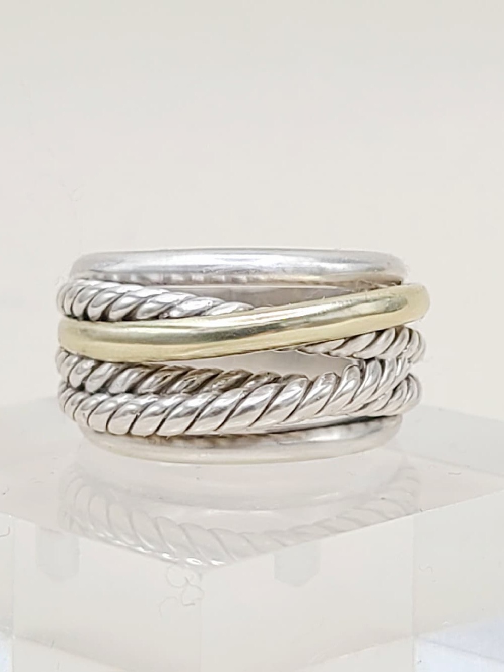 David Yurman Crossover Ring With Gold